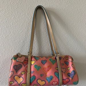 Dooney and Bourke Heart Print Pink Purse